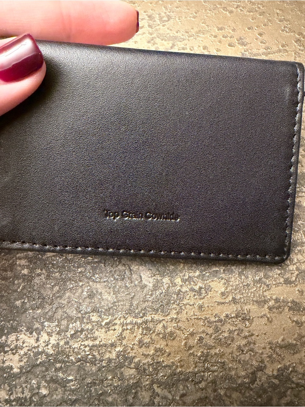 Bershka Black Slim Leather Card Case
